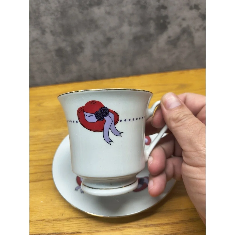 Red Hat Society Teacup and Saucer by Darice‎